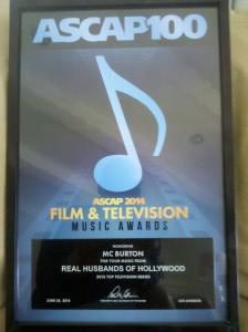 MC's ASCAP Music Award for Real Husbands of Hollywood 2014